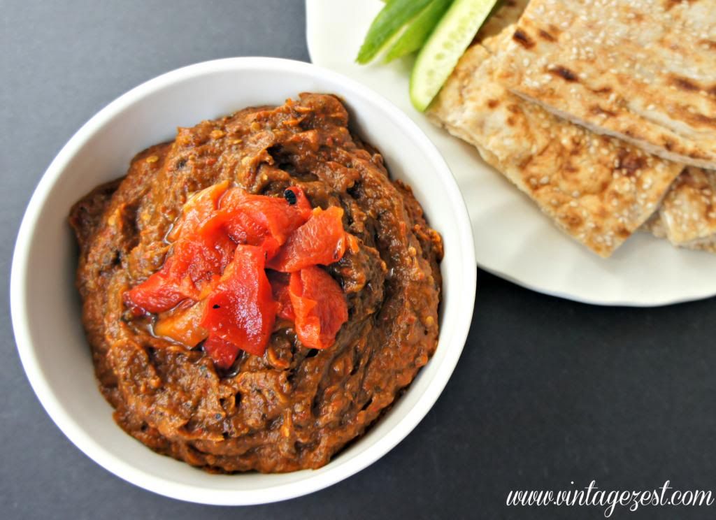 Red Pepper Spread with Roasted Eggplant & Garlic Diane's Vintage Zest!